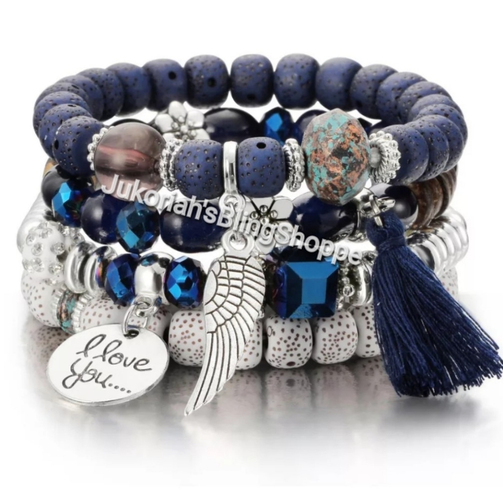 Bohemian stack bracelet